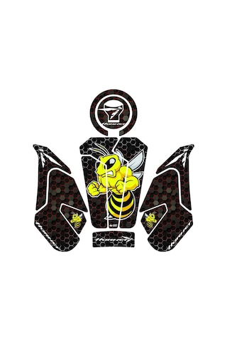 Grippatch Honda Hornet 750 2025 Uyumlu Tank Pad Set - Gc42-1 Çok Renkli