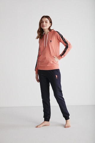 U.s. Polo Assn. 16946 Kadın Kapşonlu Pijama Takımı SOMON