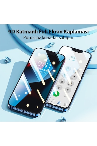Ally Apple  Uyumlu iPhone 14 Plus 6.7 Full Glue-Tempered Cam Ekran Koruyucu