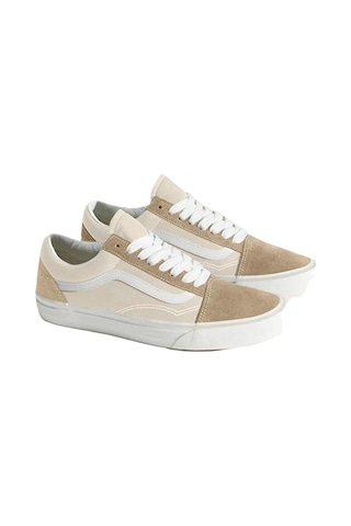 Tommy Hilfiger Old Skool Uniseks Krem Spor Ayakkabı - Vn000d7z