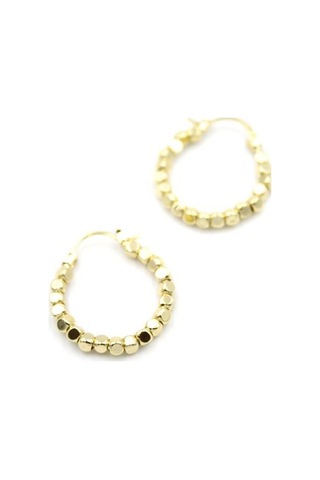 Dorika Halka Küpe - Altın Çok Renkli