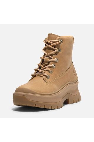 Timberland Roxie Lane Mid Lace Up Boot Kadın Bot-31866 Krem