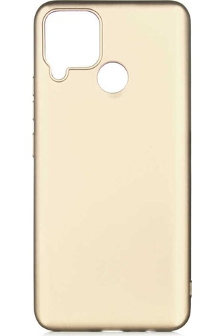 Realme C25 Kılıf Zore Premier Silikon Kapak Gold