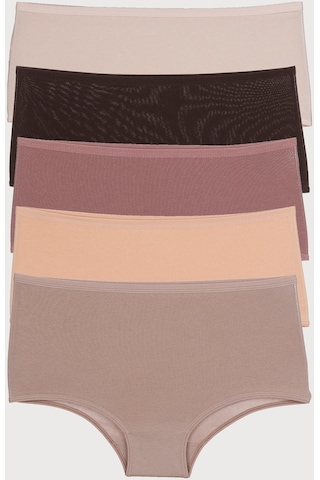 Kadın Külot 5 Li Paket Yüksek Bel Vizon 93001 R21 Vizon