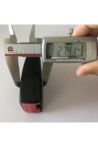 Vkemall 2.1cm Enjekte Ve 3cm'den Derin Otomobil İki Noktalı Emniyet Kemer Ana Kanca 10cm Siyah Taban Classıc