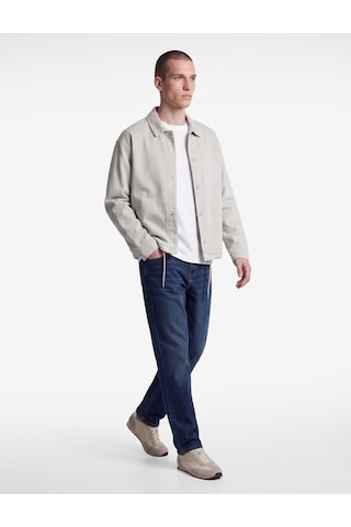 Koton Cepli Oversize Pamuklu Uzun Kollu Klasik Yaka Ceket Gri 7wam50001nd