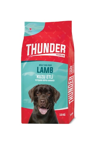 Thunder Kuzu Etli Pirinçli Yetişkin Köpek Maması 15 KG