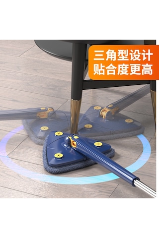Neevoyu Ev İçin Üçgen Tip Otomatik Sıvı Alıcı Mop - Pratik Kullanıma Uygun, Temizliği Kolaylaştırır 2 Bezi