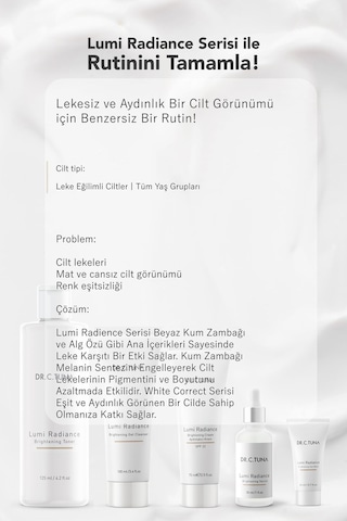 Dr. C. Tuna Lumı Cılt Aydınlatıcı Tonık 125 Ml Şeffaf