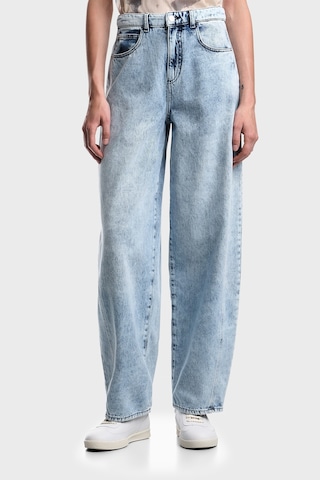 Emporio Armani Relaxed Fit Yüksek Bel Geniş Paça Jeans Bayan Kot Pantolon Ew004409 Af21085 Mb003 Açık Mavi