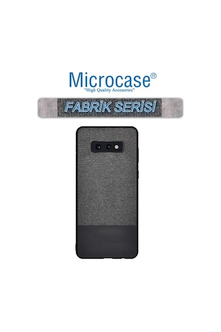Samsung Uyumlu Galaxy S10E Fabrik Serisi Kumas & Deri Desen Kilif 396544875