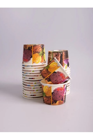 Laren Tek Kullanımlık Kağıt Kremalık 330ml 90 Adet 372749005