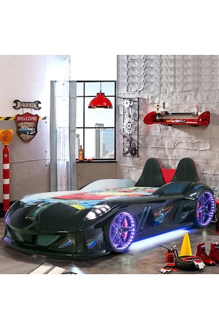 Setaymobilya Jaguar Arabalı Yatak , Koltuklu , Full Ledli , Superlüx