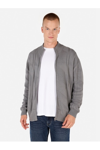 Colins Gri Erkek Hırka Gri