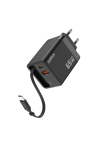 Sunix S 160 65w Gan Teknoloji Hızlı Şarj Cihazı Kablolu