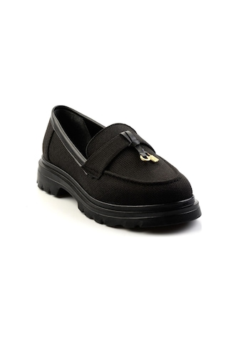 Bambi Siyah Kadın Loafer Ayakkabı K01997010518 Siyah
