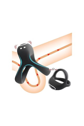 Erofoni Usb Şarjlı 10 Adet Süper Güçlü Teknolojik Titreşimli Medikal Silikon Penis Halkası