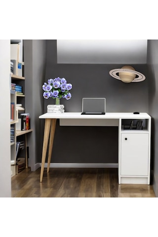 Çocuk Çalışma Masası Ahşap Ayaklı 120x45x73