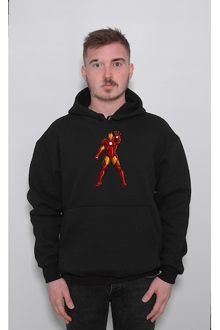 Iron Man Demir Adam Avengers Yenilmezler Tony Stark Sweatshirt Unisex Kapüşonlu Hoodie 001