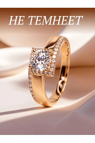 Xuping Kadın Yüzüğü, Tıbbi Alaşım, Altın Kaplama, Taşlı 227646023 Diğer