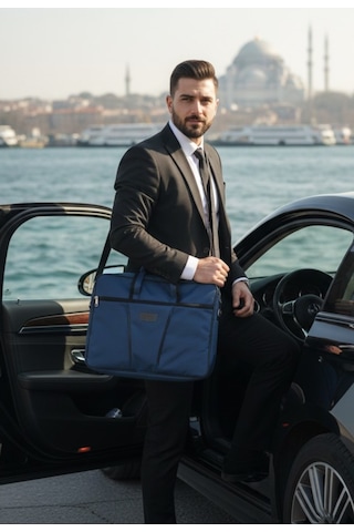Newfull Nova 17 İnç Laptop Notebook Dizüstü Bilgisayar Evrak Çantası Lacivert