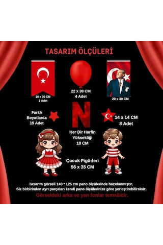 23 Nisan Kutlu Olsun Pano Süsü