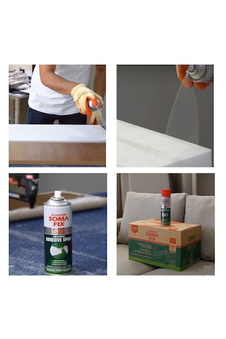 6 Ad Somafix 500ml Somafix Genel Amaçlı Sünger Sprey Yapıştırıcı