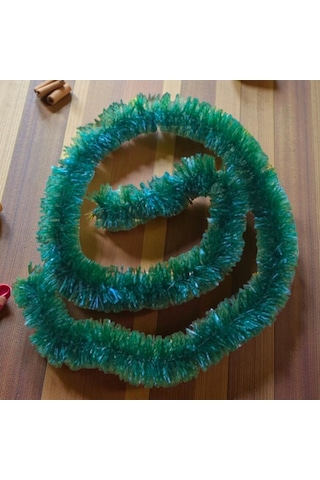 Yeşil Boyun Simi 2 Metre Yılbaşı Boyun Simi Yumuşak Yılbaşı Süslemeleri