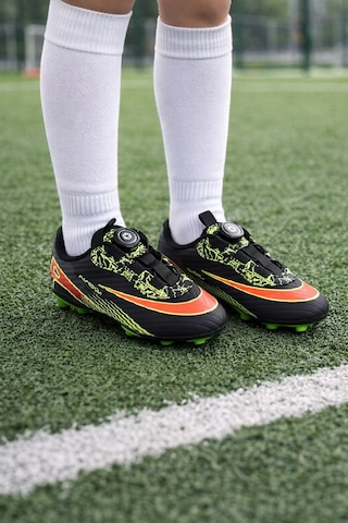 Mini Bonito Üniseks Yeni Nesil Mekanizmalı Futbol Kramponu Siyah