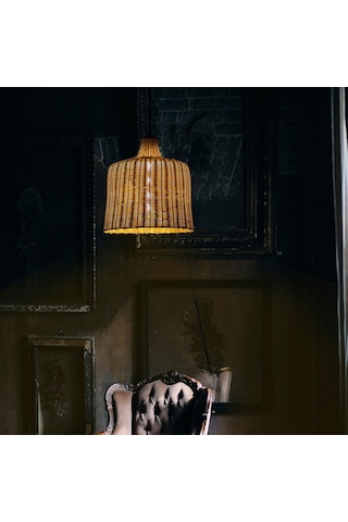 Rattan Örgü Avize: Lilios: 37Cm