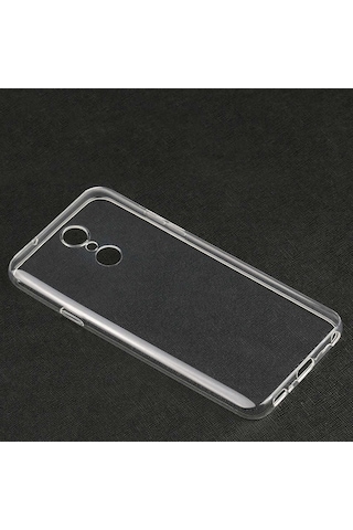 LG Uyumlu Q7 Kılıf Zore Süper Silikon Kapak Renksiz