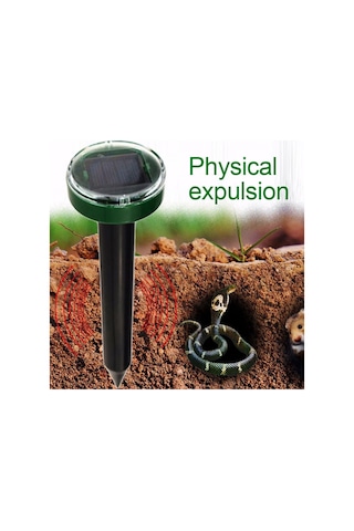 Jms Açık Güneş Sıçan Kovucu Ultrasonik Haşere Yılan Köstebek Sıçan Fare Kovucu