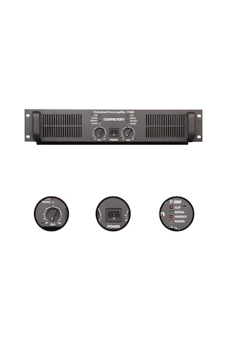 Startech Omcron P-1000 2x500w Çift Çıkışlı Stereo Power Anfi Güç Anfisi