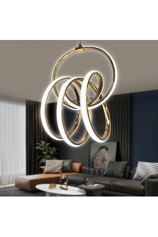 3 Renk Focus Model Sarkıt Avize Altın - Gold