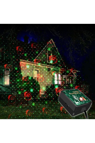 Teltree Usb Projeksiyon Işığı Otomatik Döner Sesli Kontrollü Renkli Animasyonlu Noel Araba Ev Dekorasyon Işığı C208-noel C Grubu Çok Renkli