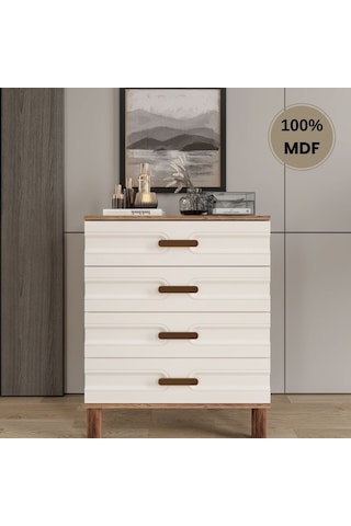 Comiet Zen 4 Çekmeceli Mdf Şifonyer Aytaşı