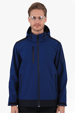 Dalgıç Kapüşonlu Softshell Mont İndigo-lacivert