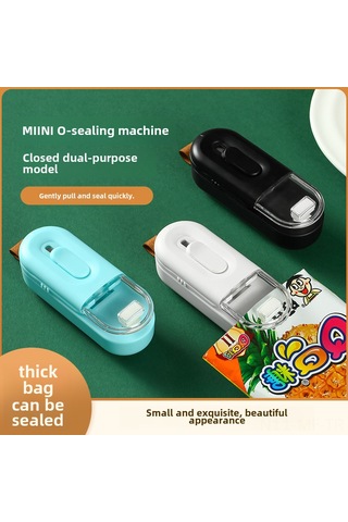 Mufunye Ev İçi Usb Şarjlı Lezzet Çantaları Ve Gıda Poşetleri İçin Pratik Mini Tıkama Ve Açma Makinesi Pembe Diğer