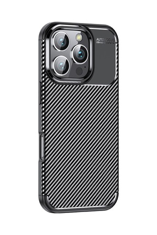 Apple Uyumlu iPhone 16 Pro Kılıf Zore Negro Silikon Kapak Siyah