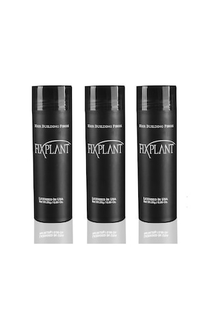 3 Adet Fıxplant 28 Gr Koyu Kahve Saç Tozu - Kargo Bedava
