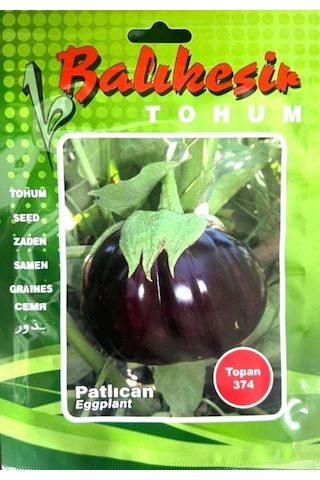 1001naturel Patlıcan Tohumu 10 Gram Topan 374 Tohum