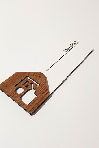 Sınıf Ve Derslik Kapı Tabelası Mdf Okul Yönlendirme Levhası 19x7 Cm Çift Katmanlı