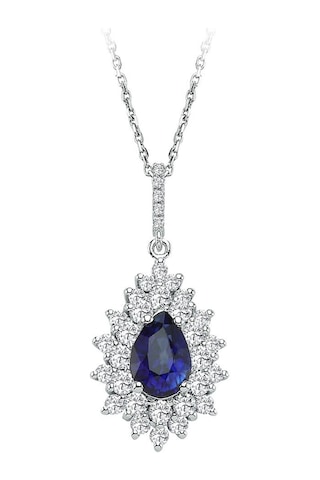 Sirius Pırlanta Ve Safir Anturaj Kolye 0823P0023