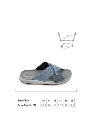 Gezer Yazlık Erkek Tasarım Rahat Taban Günlük Terlik Gt1yme.15657.01.013.k31 Lacivert