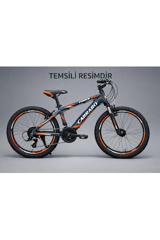 Carraro 24 J Force 400 V Fren 13" Bisiklet Mat Petrol-kırmızı-turuncu