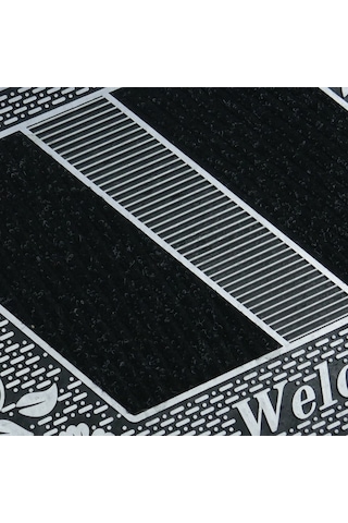 Welcome Yazılı Toz Tutma Özellikli Kauçuk Kapı Önü Paspası (507925522)