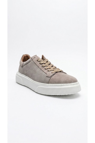Bej-beyaz Süet Hakiki Deri Sneaker Ayakkabı 632.2501