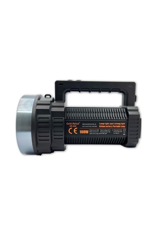 Tarez Gp-660 Şarjlı El Feneri Projektör 100 Watt 5000 Metre Menzilli Gri