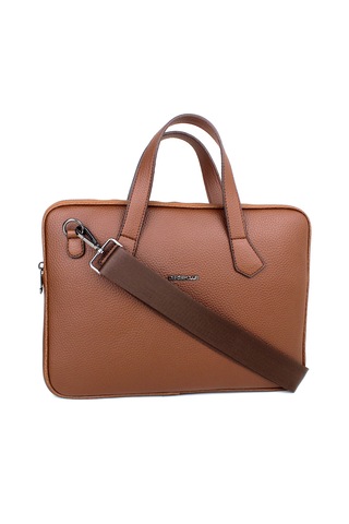 Kadın Taba Renk Evrak Çantası 13,6 İnç Laptop Çantası Taba