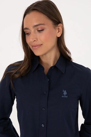 Us Polo Assn. Kadın Lacivert Uzun Kollu Basic Gömlek Vr033lacivert